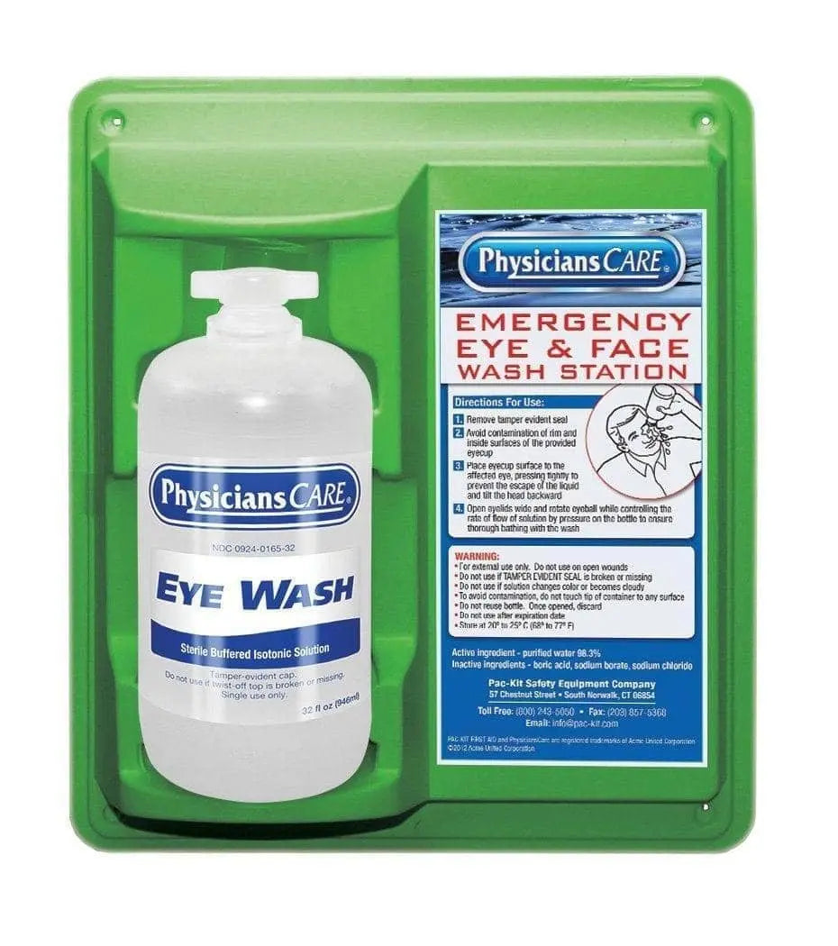 FAO- Eyewash Station - Single 32 oz. Bottle - Becker Safety and Supply