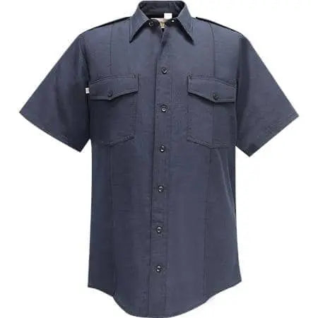 FLYING CROSS - Nomex Men's Short Sleeve Shirt, LAPD Navy - Becker Safety and Supply