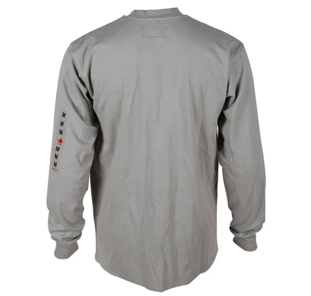 FORGE - Men's FR Henley, Grey - Becker Safety and Supply