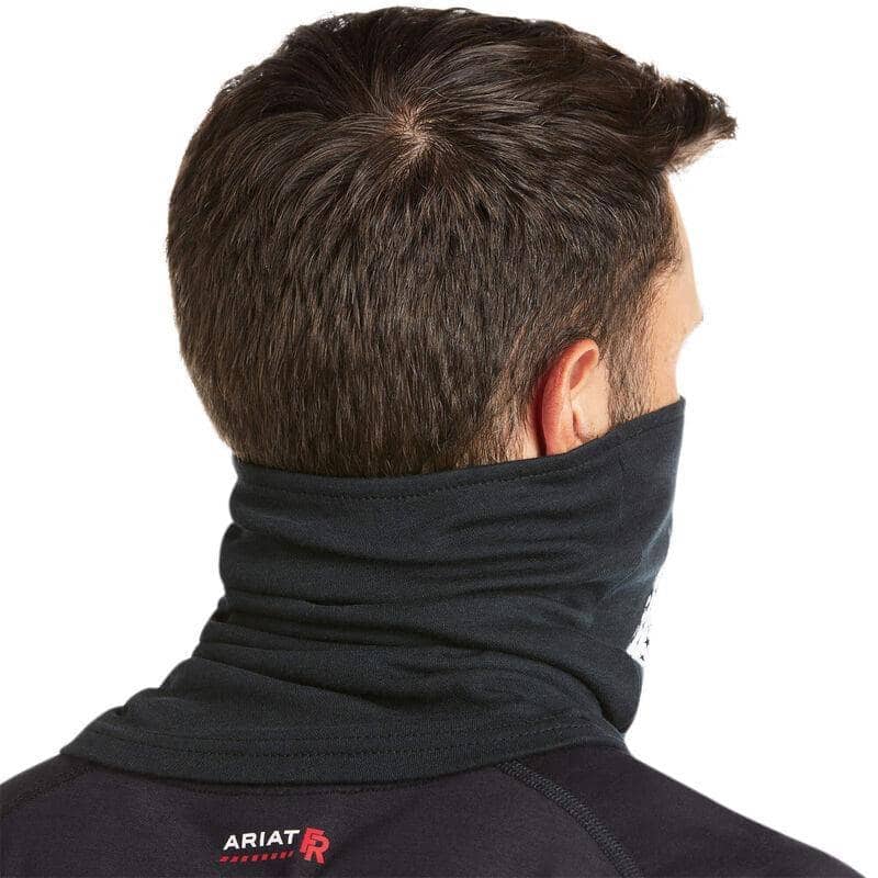 ARIAT - FR Polartec Neck/Face Flag Gaiter Black - Becker Safety and Supply