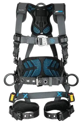 FallTech - FT-One‚ 3D Construction Belted Full Body Harness, Tongue Buckle Leg Adjustments - Becker Safety and Supply