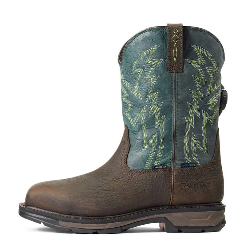 ARIAT  - Workhog XT BOA H2O Carbon Toe, Brown/Forest - Becker Safety and Supply