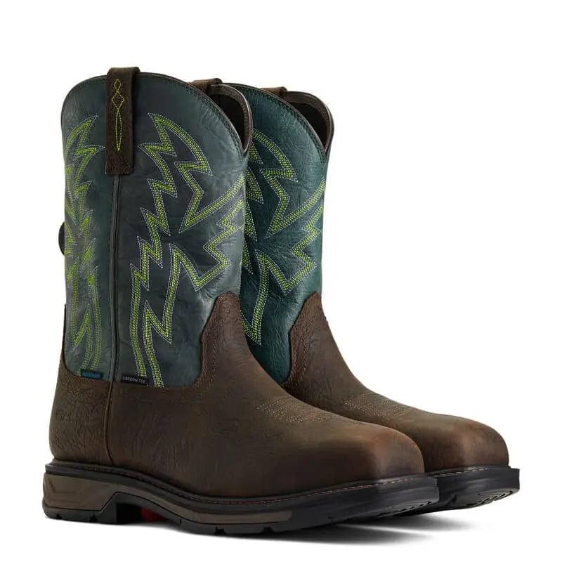 ARIAT  - Workhog XT BOA H2O Carbon Toe, Brown/Forest - Becker Safety and Supply