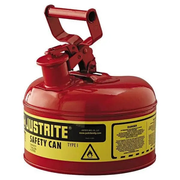 JUSTRITE - 1 Gallon Red Safety Can - Becker Safety and Supply