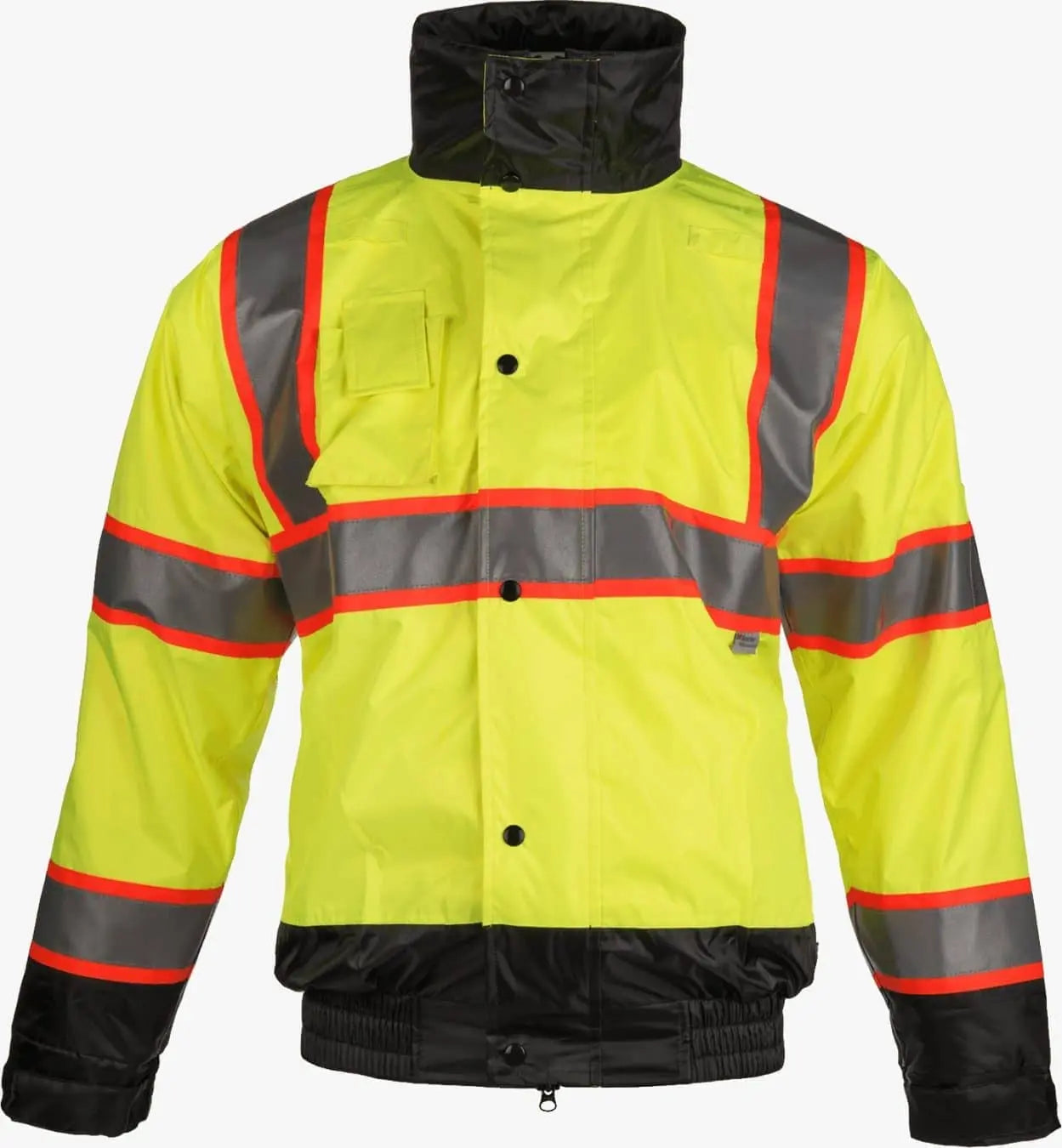 LAKELAND - Class 3 Bomber Jacket, Hi-Vis Yellow, FR treated rain jacket with zip-out liner - Becker Safety and Supply