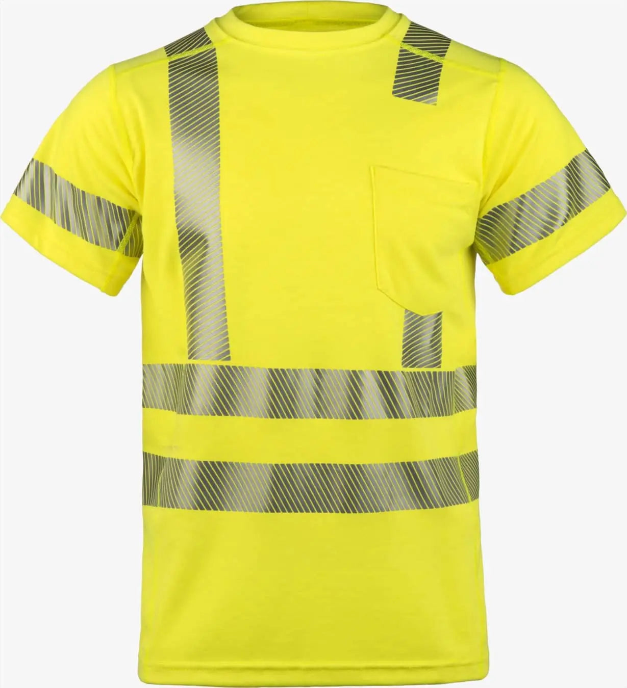 LAKELAND - High Performance FR Short Sleeve Knit Crew, HI-VIS Yellow - Becker Safety and Supply