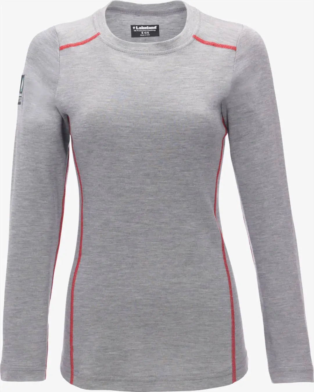 LAKELAND - Womens cut. Crew long sleeve knit shirt. Dual certified, NFPA 70E, 2112 certified. ANSI 107 class 3 certified - Becker Safety and Supply