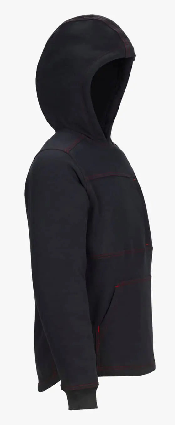 LAKELAND - Zip Front  Hoodie. Dual certified, NFPA 70E, 2112  certified, Black - Becker Safety and Supply