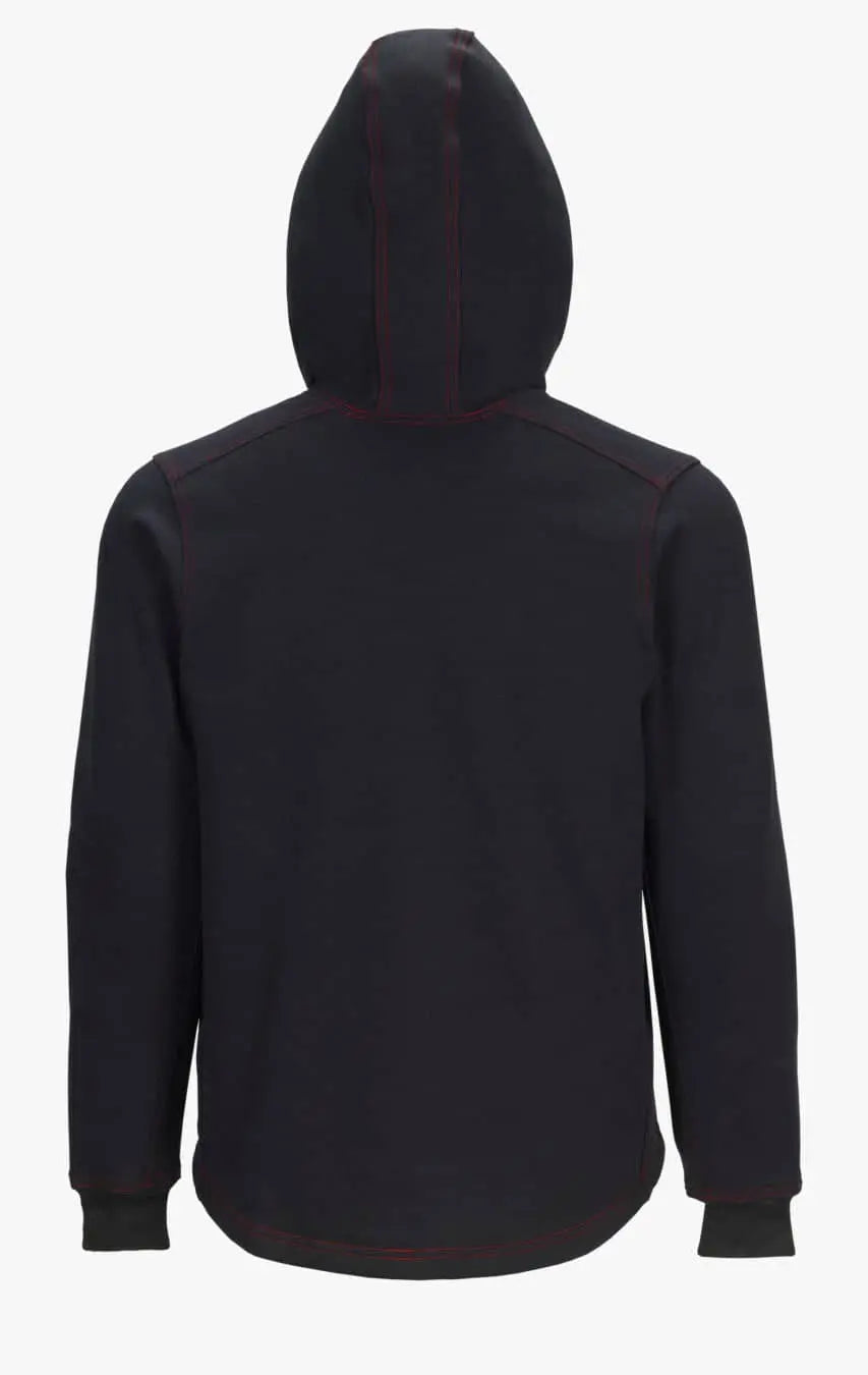 LAKELAND - Zip Front  Hoodie. Dual certified, NFPA 70E, 2112  certified, Black - Becker Safety and Supply