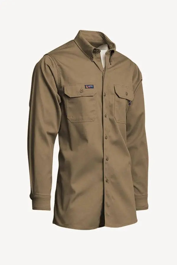 LAPCO - 7oz. FR Uniform Shirt, Khaki - Becker Safety and Supply