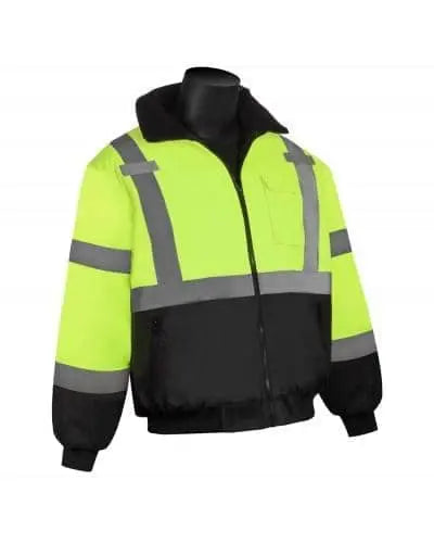 Liberty - Hivizgard Black Bottom Class 3 Bomber Jacket - Green - Becker Safety and Supply