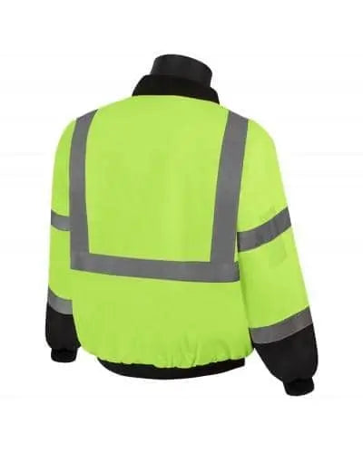 Liberty - Hivizgard Black Bottom Class 3 Bomber Jacket - Green - Becker Safety and Supply