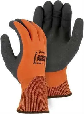 MAJESTIC - Emperor Penguin Winter Lined Nylon Glove with Closed Cell Latex Dip and Sandy Latex Palm - Becker Safety and Supply