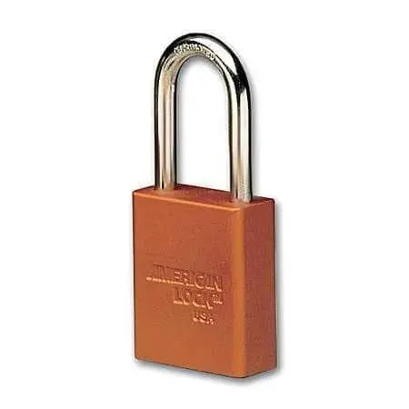 MASTER LOCK - American Lock Anodized Aluminum Safety Padlocks - Orange - Keyed Alike - Becker Safety and Supply