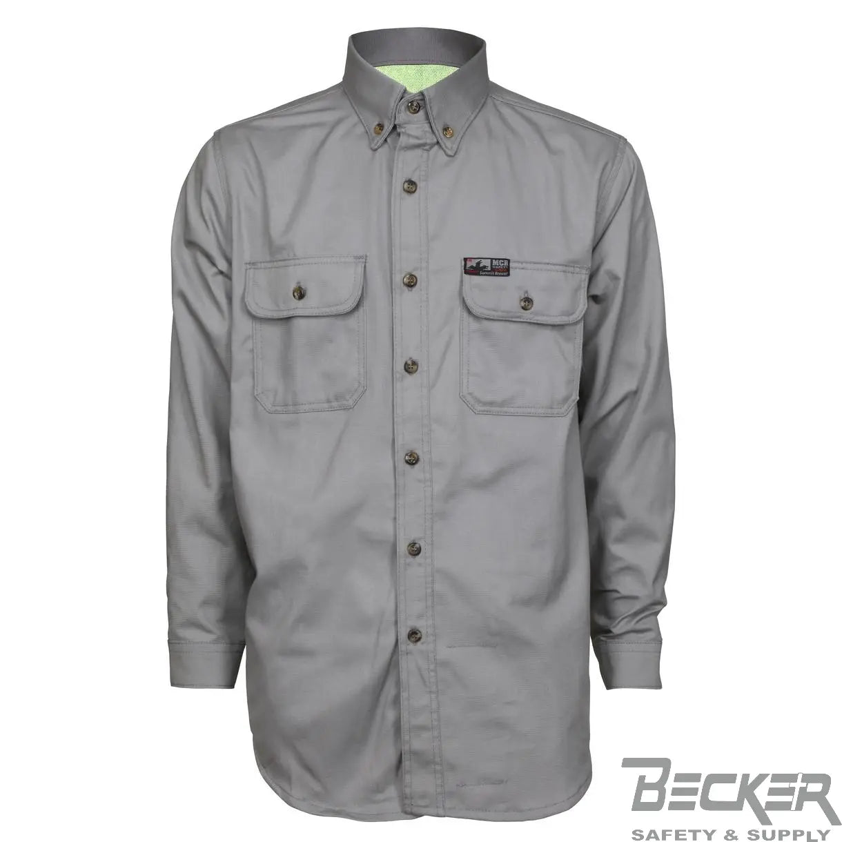 MCR - FR 7oz Triple Vented Work Shirt, Grey  Becker Safety and Supply