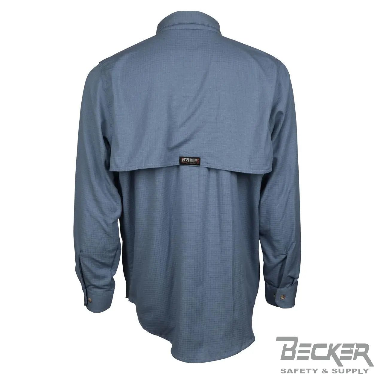 MCR - FR 7oz Triple Vented Work Shirt, Medium Blue  Becker Safety and Supply