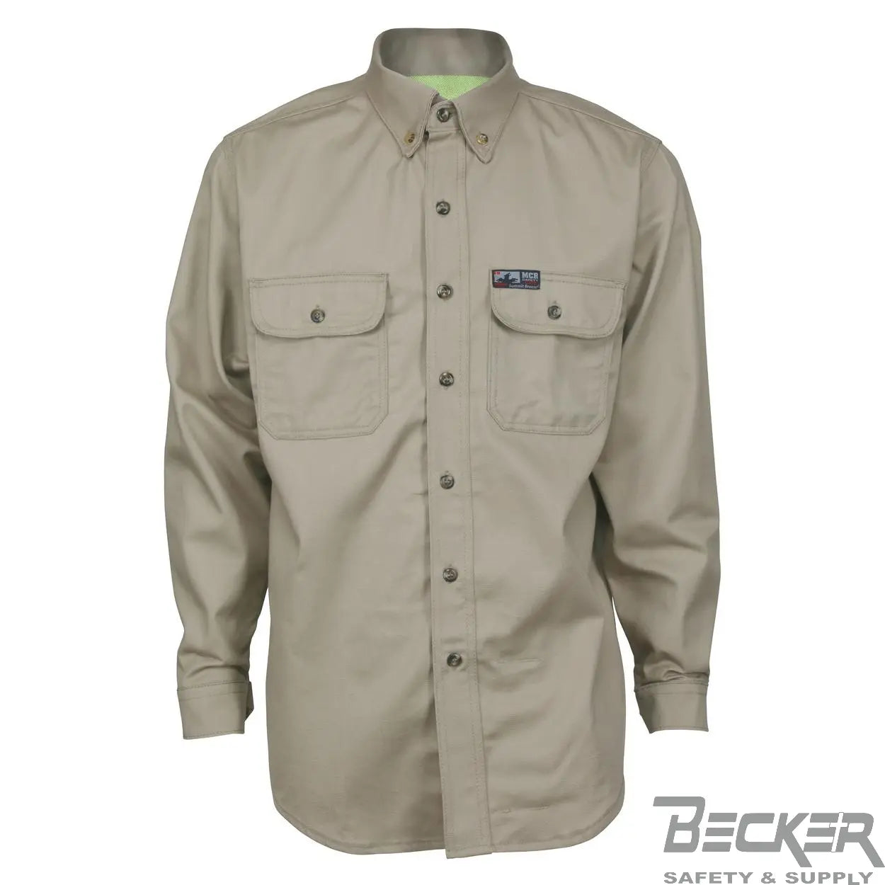 MCR - FR 7oz Triple Vented Work Shirt, Tan  Becker Safety and Supply