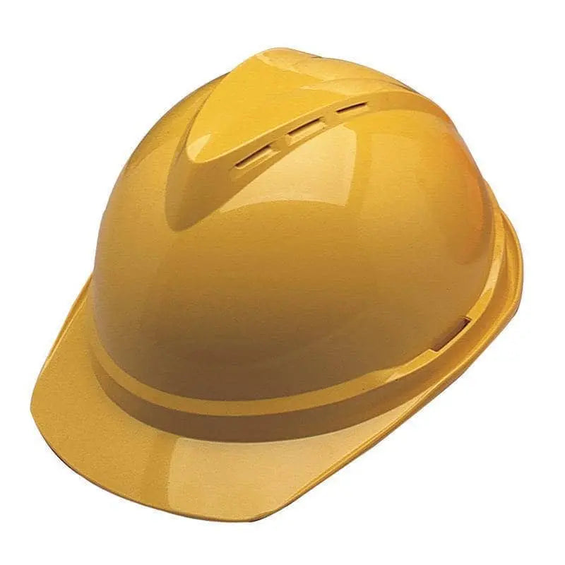 MSA - V-Gard 500 Protective Cap 4 Point Fas-Trac, Yellow - Becker Safety and Supply