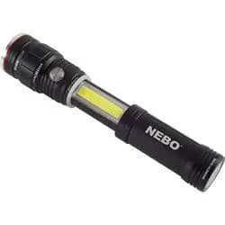 NEBO - SLYDE KING Flashlight - 4 light modes - 500 Lumens LED Flashlight - Rechargeable - 4X Adjustable Zoom - 500 Lumen Work Light - Magnetic Base - Becker Safety and Supply