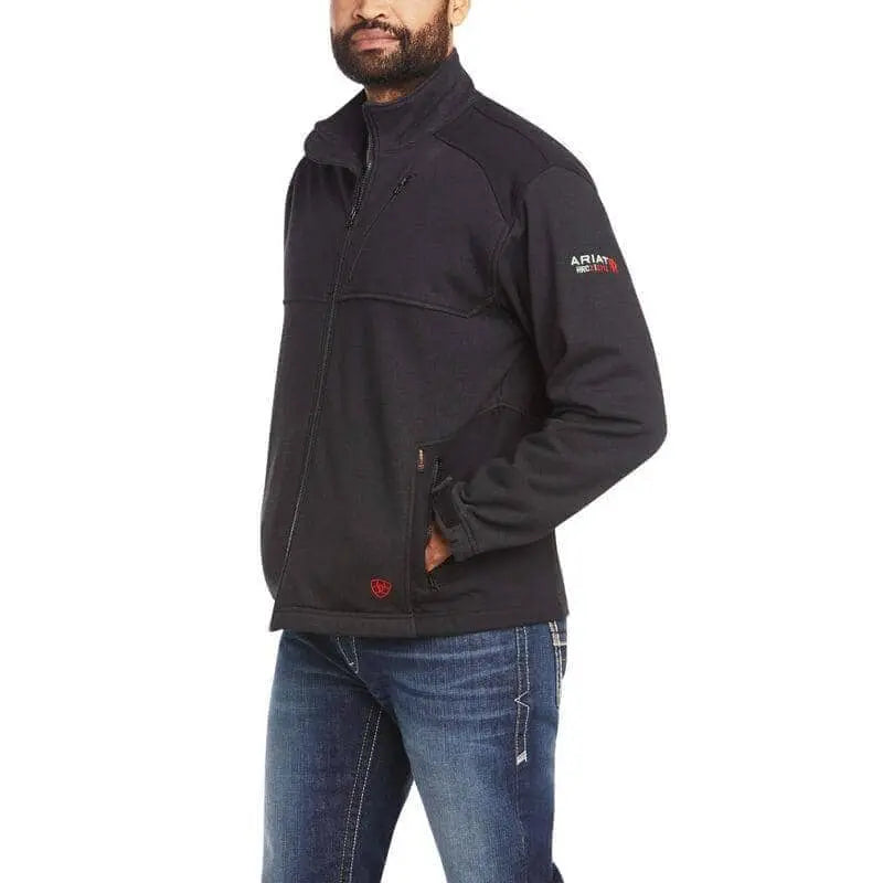 ARIAT - FR POLARTEC WindPro Platform Jacket - Black - NFPA 2112 / NFPA 70E - Becker Safety and Supply