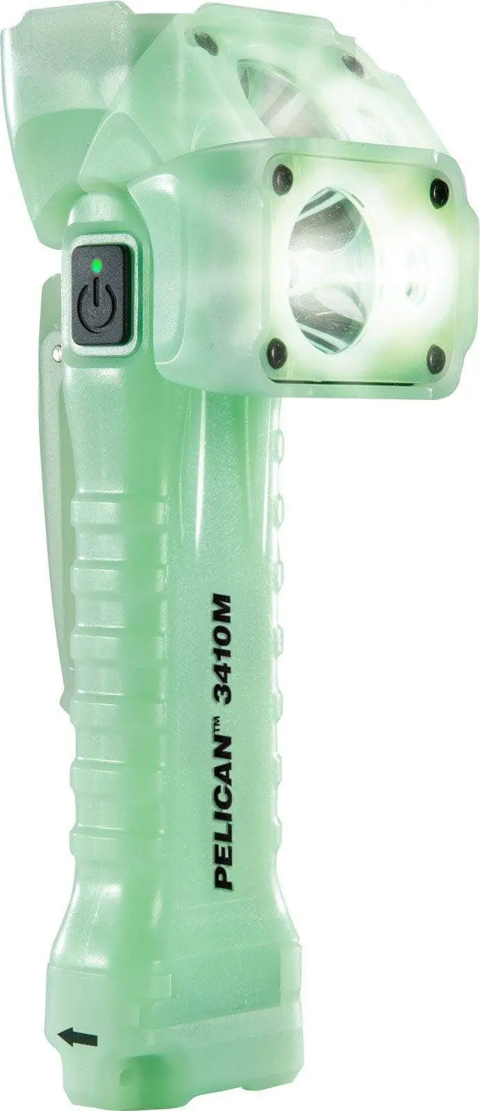 PELICAN - 3410 Right Angle Light - 'Glow in the Dark" Body - Becker Safety and Supply