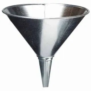 PLEWS - 2 qt Galvanized Steel Marine Funnel - Becker Safety and Supply