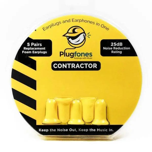 PLUGFONES - Comfortiered Foam Plugs, Yellow - Becker Safety and Supply