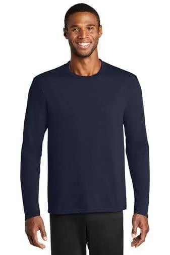 PORT & COMPANY - Long Sleeve Performance Blend Tee, - Becker Safety and Supply