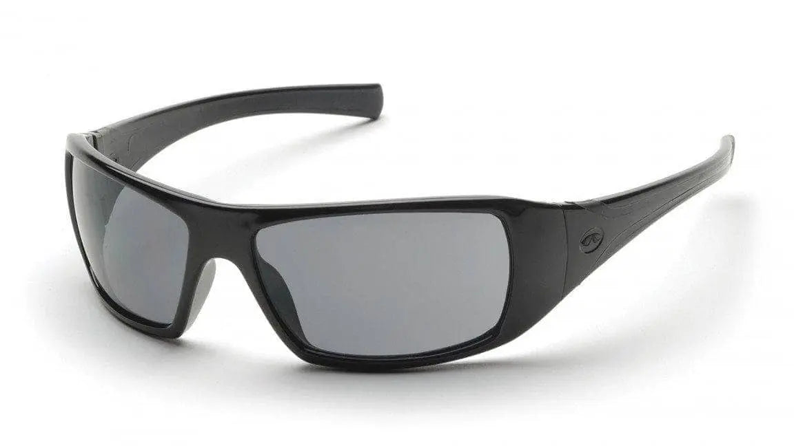 PYRAMEX - Goliath Black Frame Grey Lens - Becker Safety and Supply