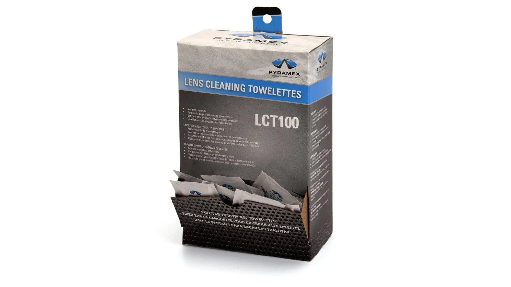 PYRAMEX - Lens Cleaning Towelettes (Box of 100) - Becker Safety and Supply