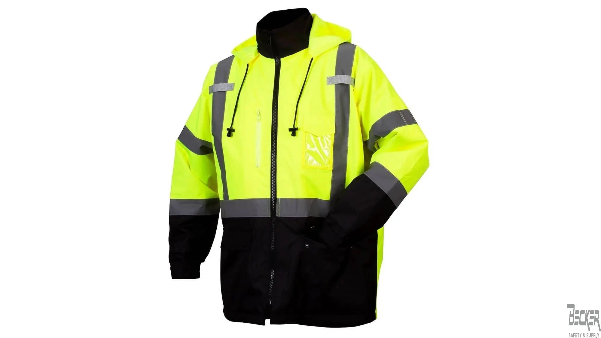 PYRAMEX - RP31 Series, Class 3 parka in lime - Becker Safety and Supply