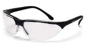 PYRAMEX - Rendezvous Black Frame Clear Lens Safety Glass - Becker Safety and Supply