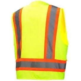 PYRAMEX - SE Surveyor's Vest - Hi Vis Lime - 2XL - Becker Safety and Supply