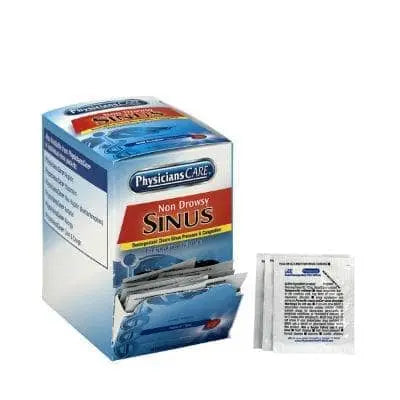 PhysiciansCare Non-Drowsy Sinus Decongestant Medication, 50 Count - Becker Safety and Supply