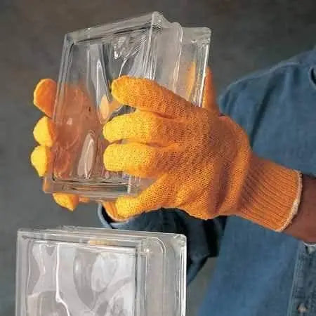 MCR SAFETY - Honey Grip Acrylic/Polyester Blend PVC Honeycomb Criss-Cross, Orange - Becker Safety and Supply