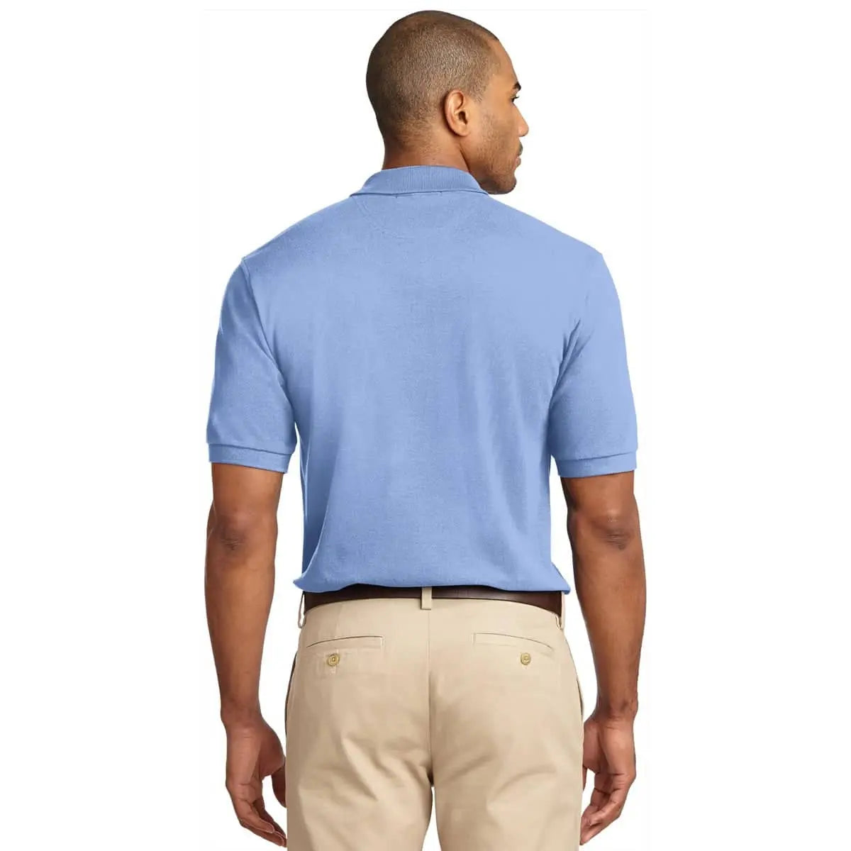 Port Authority - Heavyweight Cotton Pique Polo, Light Blue - Becker Safety and Supply