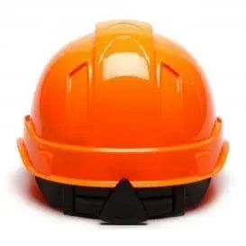 Pyramex - Ridgeline Cap Style Hard Hat 4 Point Vented Ratchet, Orange - Becker Safety and Supply