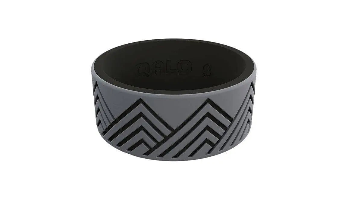 QALO - Men's Strata Ring, Grey & Black Mountain Pattern - Becker Safety and Supply