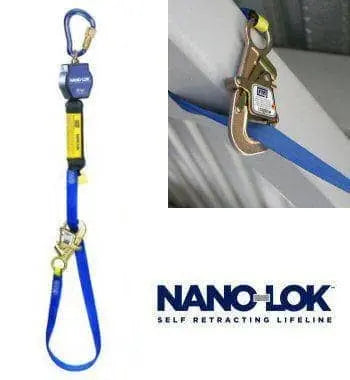 DBI/SALA - Nano-Lok Tie Back 9ft SRL w/Aluminum Carabiner - Becker Safety and Supply