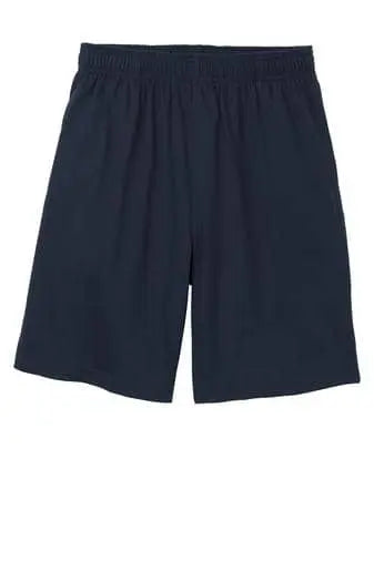 SANMAR - Sport-Tek Jersey Knit Short with Pockets - TRUENAVY - Becker Safety and Supply