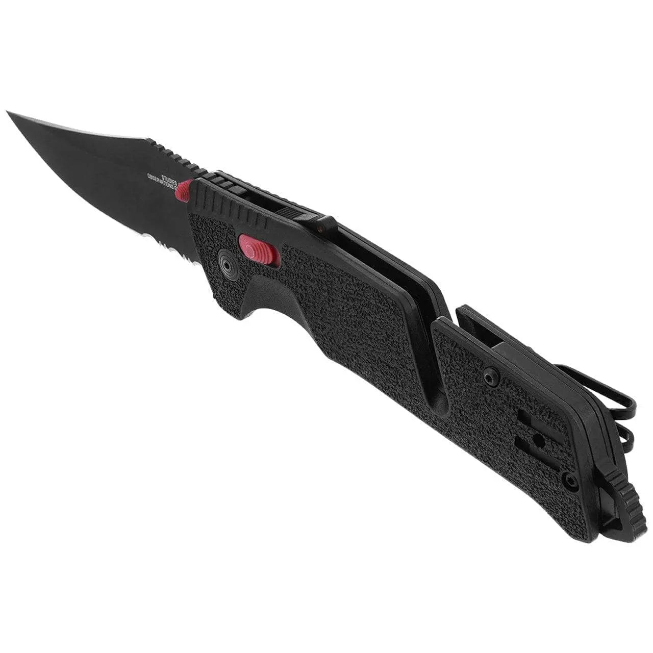 SOG - TRIDENT - AT Serrated, Black & Red - Becker Safety and Supply