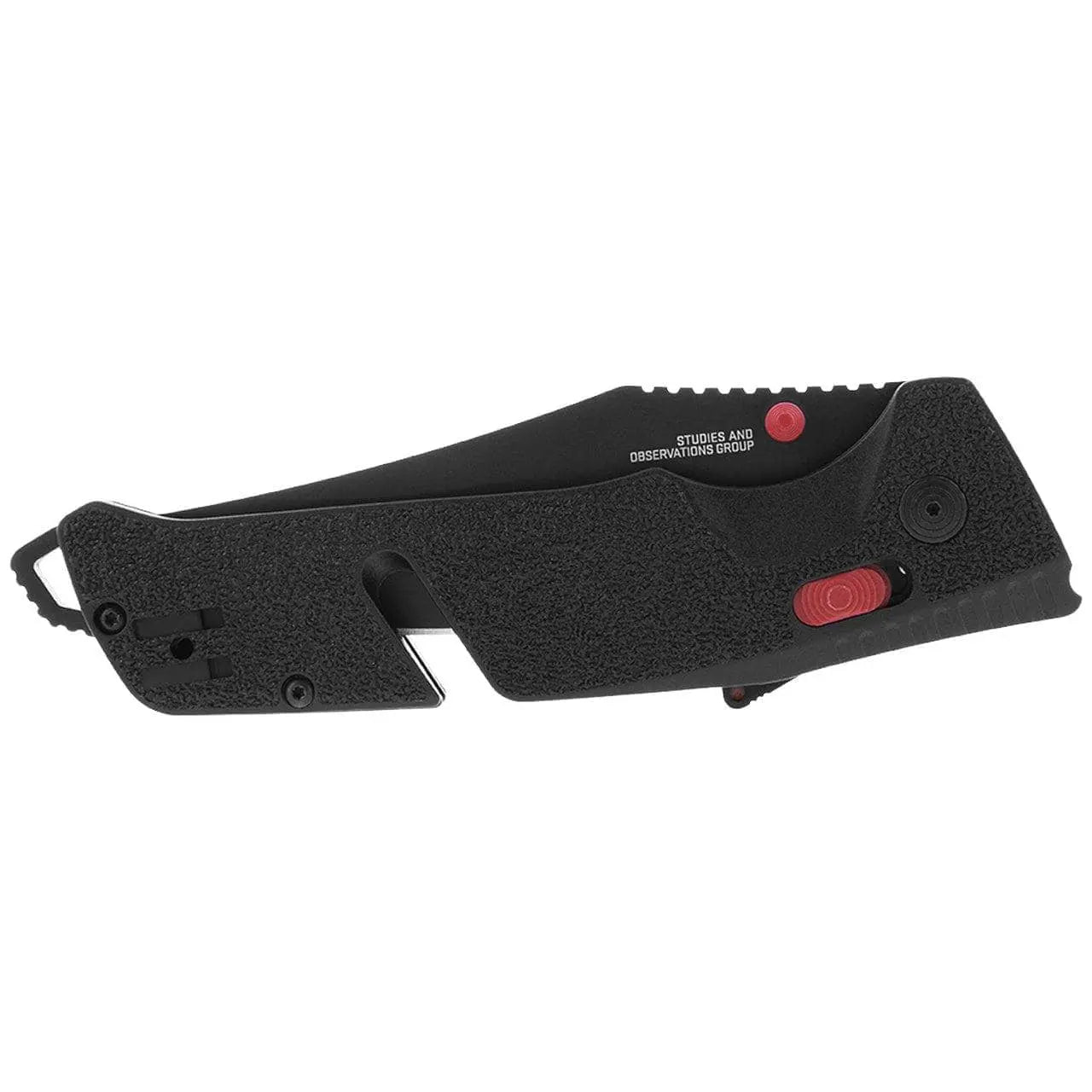 SOG - TRIDENT - AT Serrated, Black & Red - Becker Safety and Supply