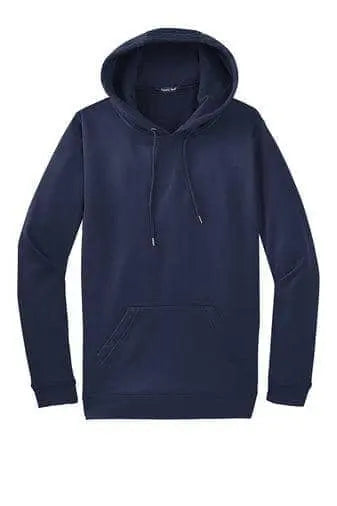 SPORT-TEK - Sport Wick Fleece Hooded Pullover, Navy - Becker Safety and Supply