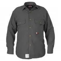 Saf-Tech - 7oz FR Indura Work Shirt - Gray - Becker Safety and Supply