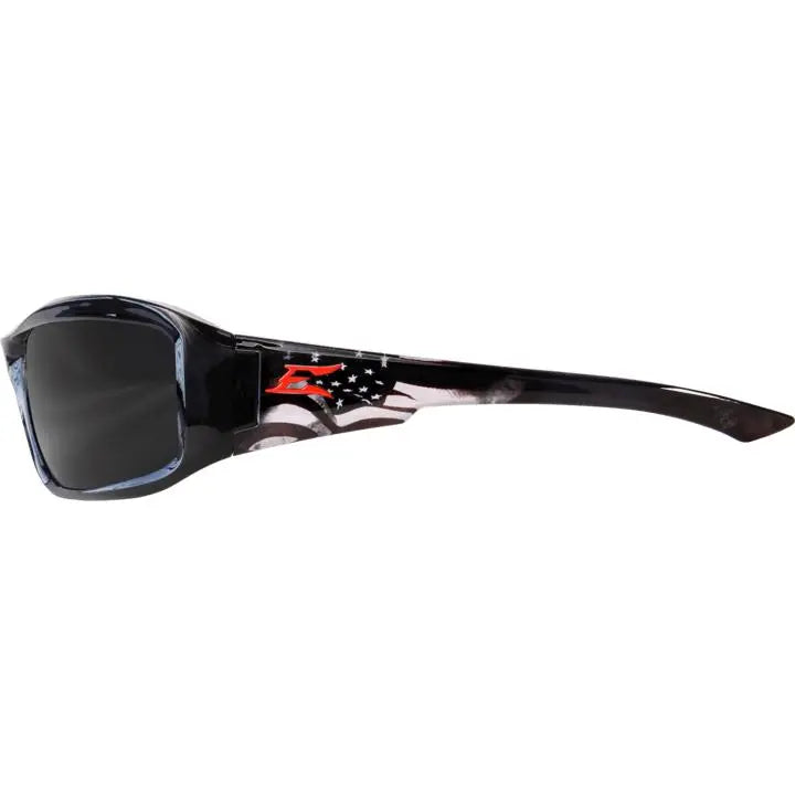 EDGE - Brazeau Designer Series Safety Glasses, Patriot Black/Smoke - Becker Safety and Supply