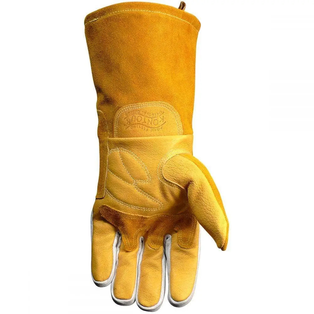 CAIMAN - Pig Grain FR Cotton Fleece Lined MIG/Stick Welding Gloves - Becker Safety and Supply