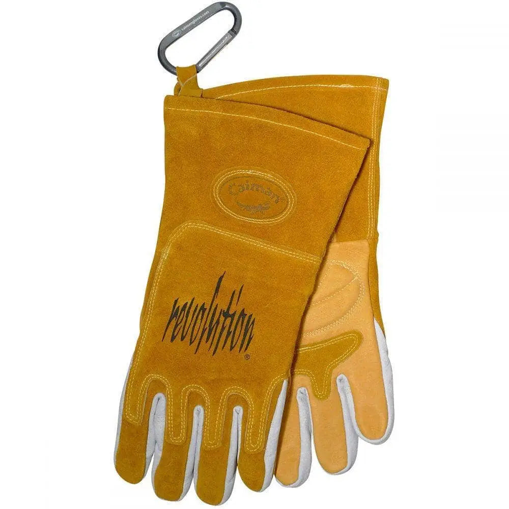 CAIMAN - Pig Grain FR Cotton Fleece Lined MIG/Stick Welding Gloves - Becker Safety and Supply