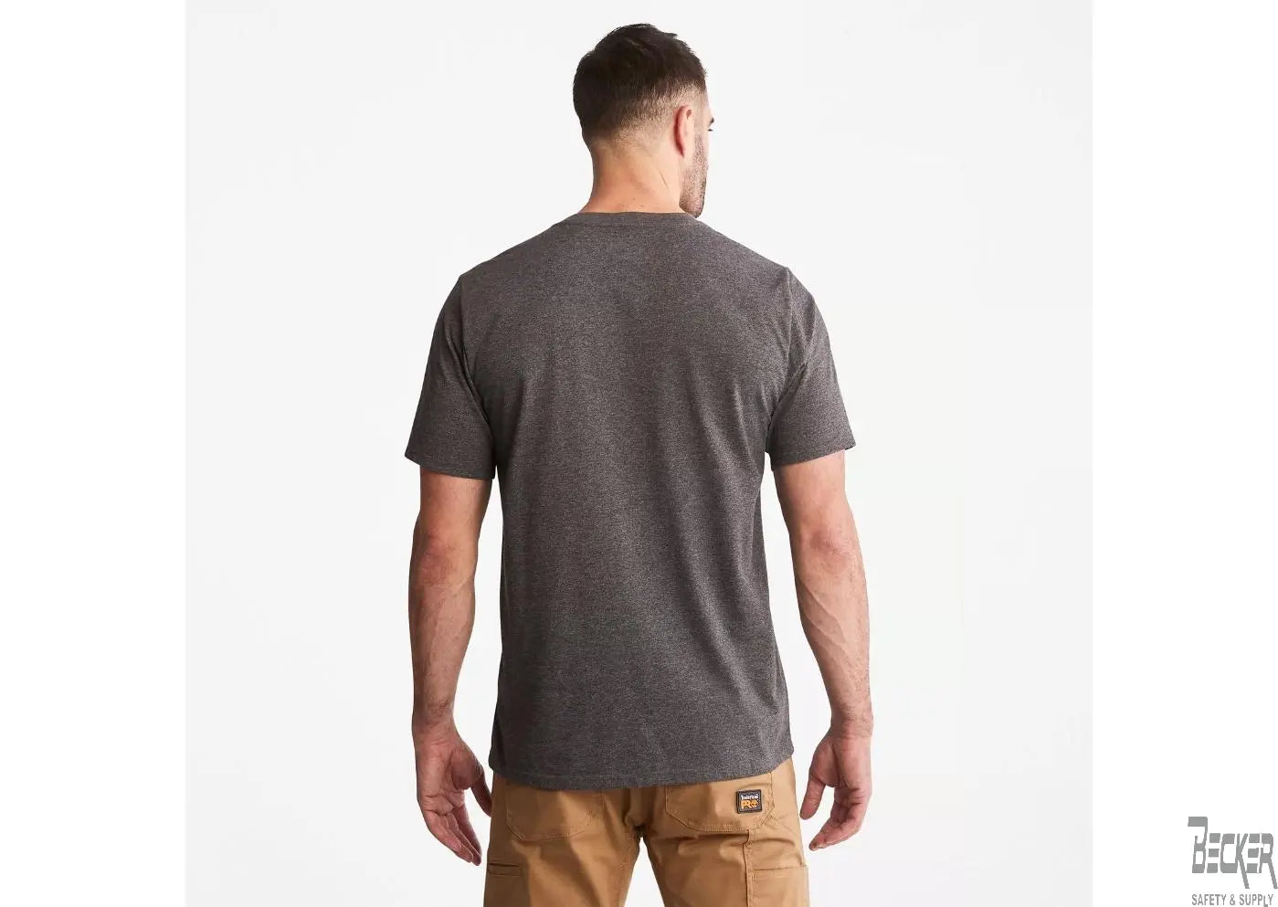 TIMBERLAND PRO - Base Plate Short Sleeve T-Shirt, Burnt Olive - Becker Safety and Supply