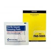 FAO-SmartCompliance Refill 3"x3" Sterile Gauze Pads, 10/bag - Becker Safety and Supply