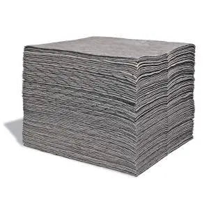 SPILLTECH - Universal Contractor Grade Pads, 100/pkg, Grey - Becker Safety and Supply